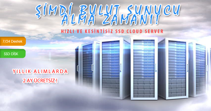 Bulut Sunucu siparişlerinizde 2 Ay Ücretsiz ! 1 Bulut Sunucu siparişlerinizde 2 Ay Ücretsiz ! 1