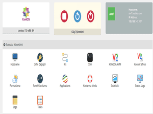 Bulut Sunucu Yönetim Panelimiz Devrede 1
