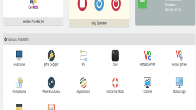 Bulut Sunucu Yönetim Panelimiz Devrede 1