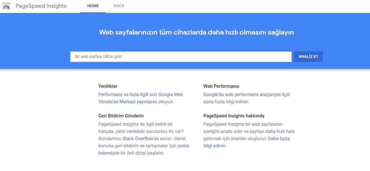 Google PageSpeed Insights ile Web Sitesi Hız Testi Yapmak 2025 1 web sitesi hız testi 1