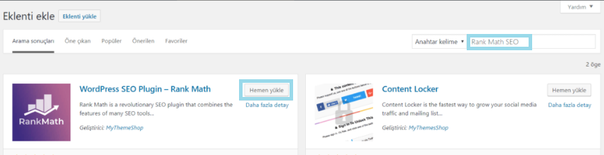 Rank Math SEO Kurulumu 4 Rank Math SEO Kurulumu 3