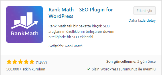 Rank Math SEO Kurulumu 5 Rank Math SEO Kurulumu 4