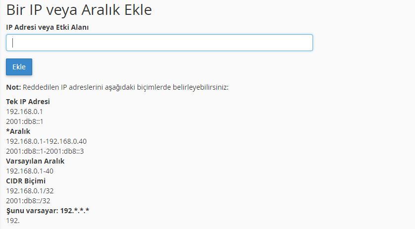 Htaccess ile IP Engelleme Nasıl Yapılır ? 14