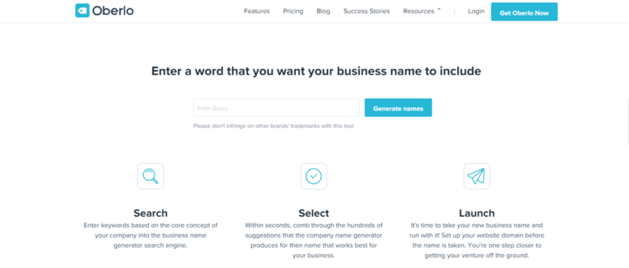 En İyi 8 Şirket İsmi Bulma Aracı 3