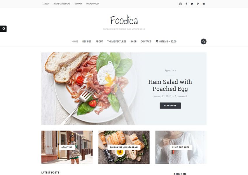 Wordpress En İyi 10 Yemek Teması 11