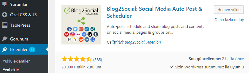 Wordpress Sosyal Medya Butonu Ekleme 3