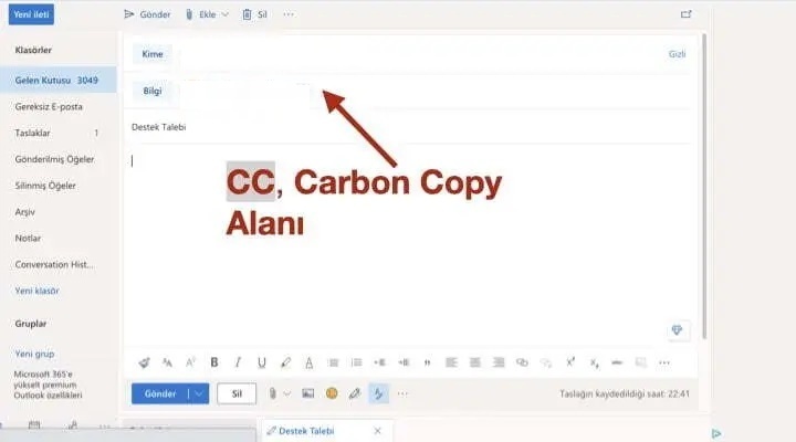 Maillerde CC'leme Nasıl Yapılır? Mail Atarken Birini Nasıl CC'leriz? 2