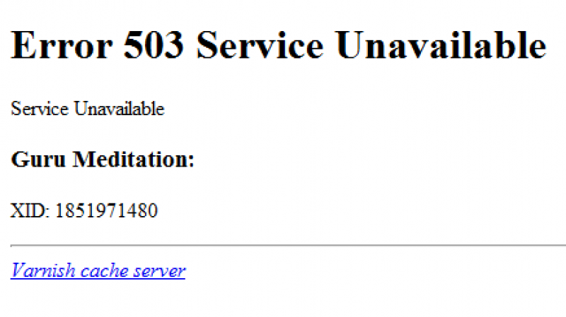 the-service-is-unavailable-nedir