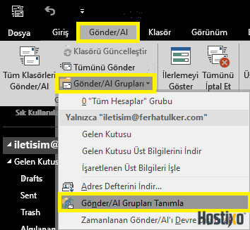 Microsoft Outlook'ta Otomatik Gönderme ve Alma Süresi Ayarlama