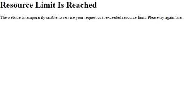 Resource Limit is Reached Hatası Nedenleri ve Çözüm Yolları 1 hostixo-blog-508-resource-limit-is-reached-ne-demek-508-hatasi-cozumu