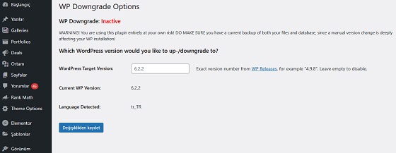 hostixo-blog-wp-downgrade-wordpress-surum-dusurme-eklentisi