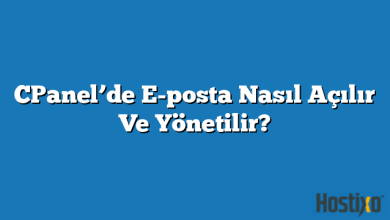 CPanel'de E-posta Nasıl Açılır Ve Yönetilir? 2026 6 CPanel’de E-posta Nasıl Açılır Ve Yönetilir?