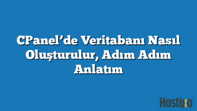 CPanel’de Veritabanı Nasıl Oluşturulur, Adım Adım Anlatım