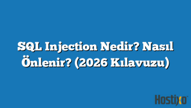 SQL Injection Nedir? Nasıl Önlenir? (2026 Kılavuzu) 2026 3 SQL Injection Nedir? Nasıl Önlenir? (2026 Kılavuzu)