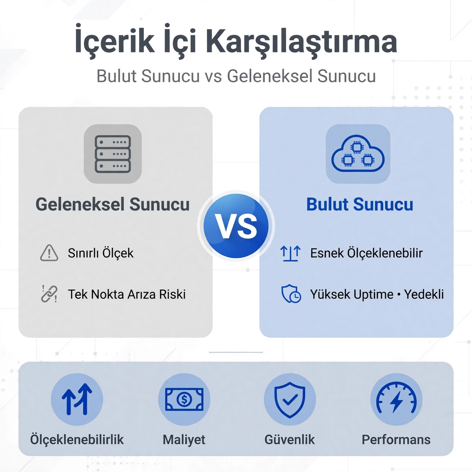 Bulut Sunucu Nedir? Geleneksel Sunuculardan Farkları Nelerdir? 2026 1 bulut sunucu
